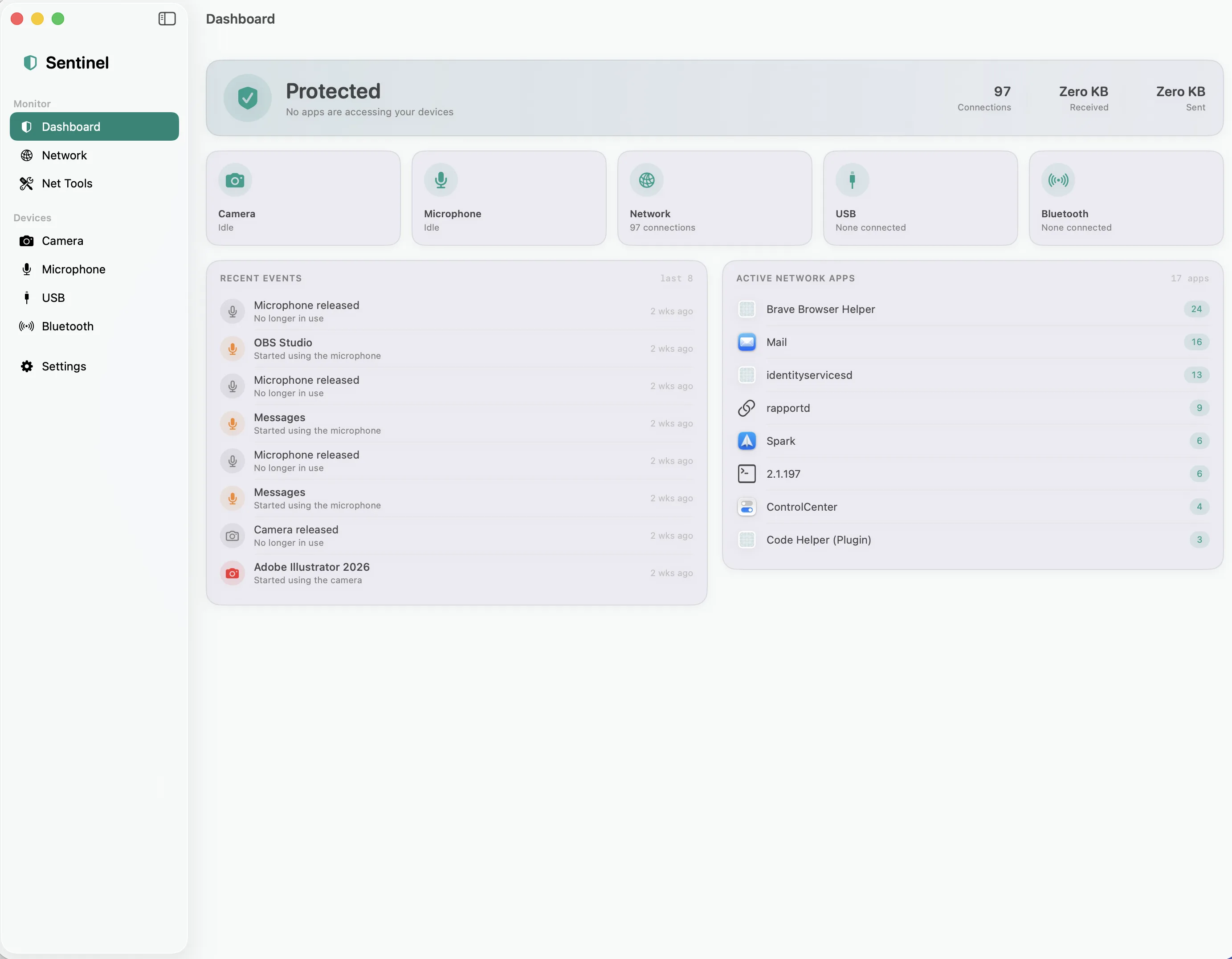Sentinel app